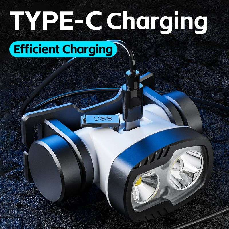 Ultra Lightweight Running Headlamp Efficient charging