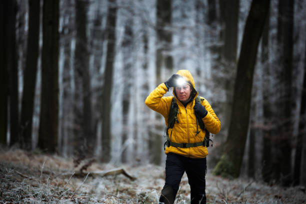 Hiking with a headlamp